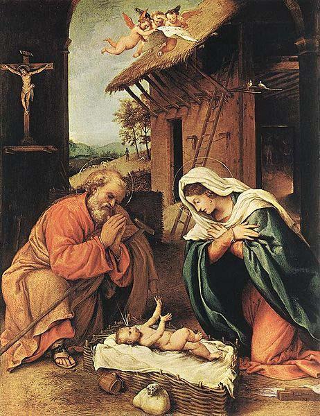 Lorenzo Lotto Nativity Norge oil painting art